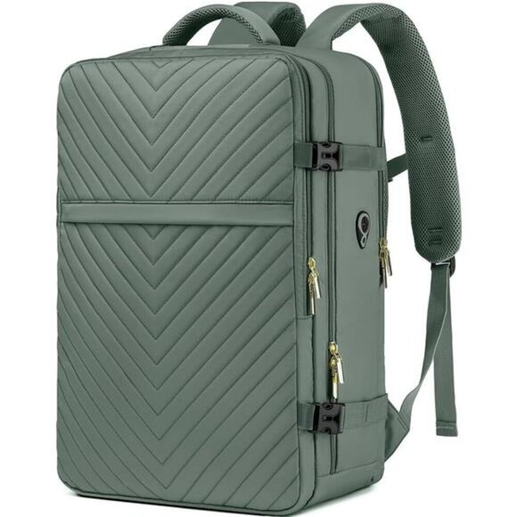 Airline approved large travel backpack carry on luggage personal item bag waterp main image 4